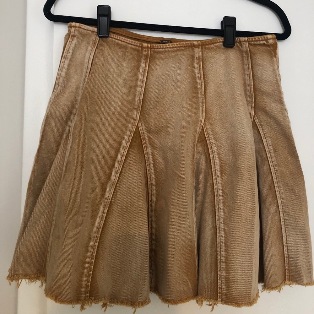 Free People Jean Skirt